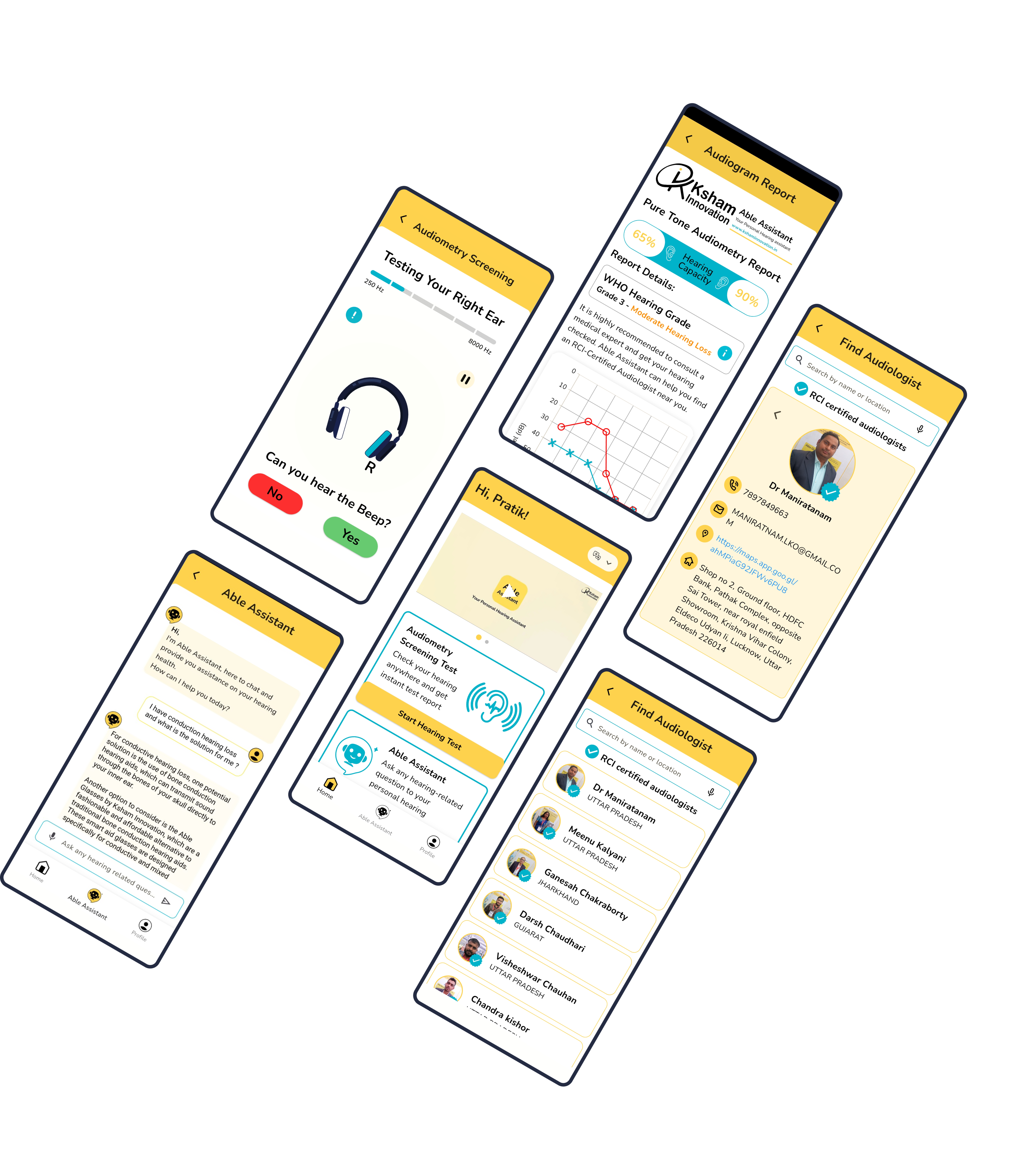 Able Assistant App Mockups